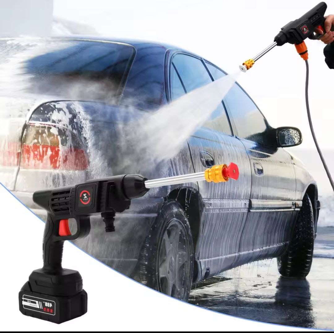 High Pressure Car Washer Spray Water Gun 10000mAh Battery Foam Generator Car Washing Machine for Home